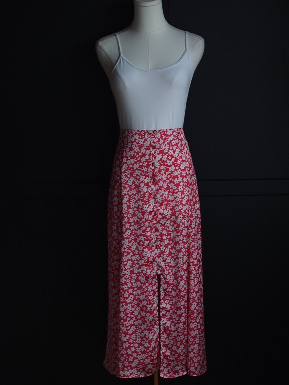 Zara | Satin Printed Floral Skirt
